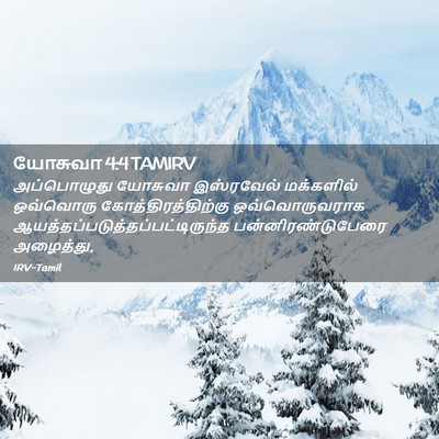 Picture 02 - யோசுவா 4:4 TAMIRV - அப்பொழுது யோசுவா - Bible Verse Picture