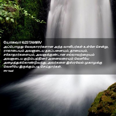 Picture 02 - யோசுவா 6:23 TAMIRV - அப்பொழுது - Bible Verse Picture