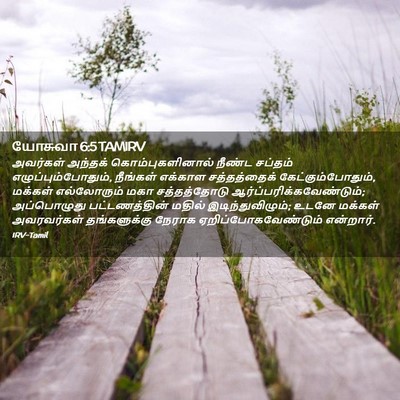 Picture 02 - யோசுவா 6:5 TAMIRV - அவர்கள் அந்தக் - Bible Verse Picture