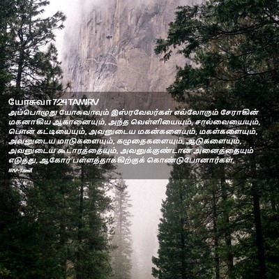 Picture 02 - யோசுவா 7:24 TAMIRV - அப்பொழுது - Bible Verse Picture
