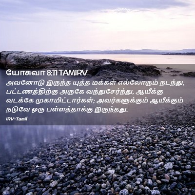 Picture 02 - யோசுவா 8:11 TAMIRV - அவனோடு இருந்த - Bible Verse Picture