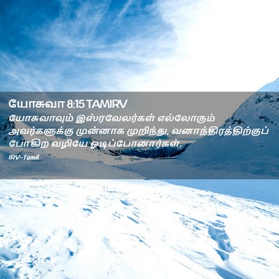Picture 02 - யோசுவா 8:15 TAMIRV - யோசுவாவும் - Bible Verse Picture