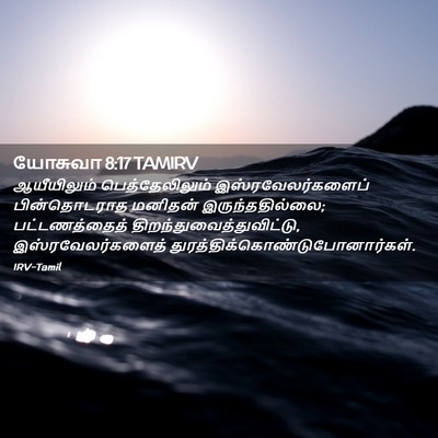 Picture 02 - யோசுவா 8:17 TAMIRV - ஆயீயிலும் - Bible Verse Picture