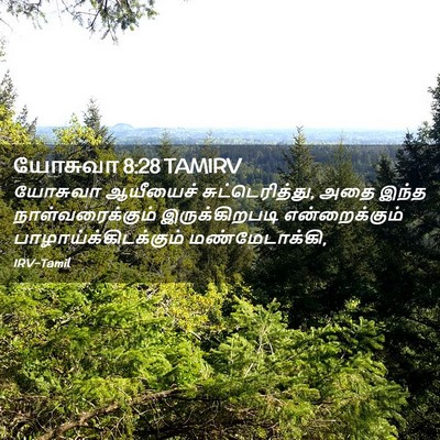 Picture 02 - யோசுவா 8:28 TAMIRV - யோசுவா ஆயீயைச் - Bible Verse Picture