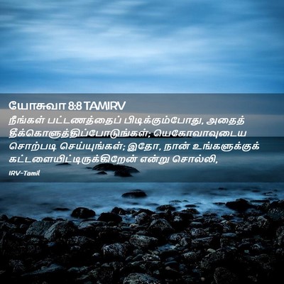 Picture 02 - யோசுவா 8:8 TAMIRV - நீங்கள் - Bible Verse Picture