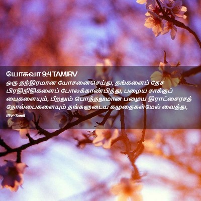Picture 02 - யோசுவா 9:4 TAMIRV - ஒரு தந்திரமான - Bible Verse Picture