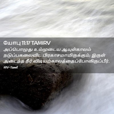 Picture 02 - யோபு 11:17 TAMIRV - அப்பொழுது - Bible Verse Picture