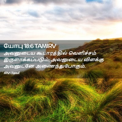 Picture 02 - யோபு 18:6 TAMIRV - அவனுடைய - Bible Verse Picture