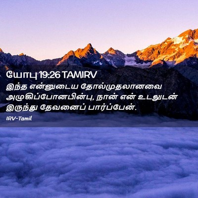 Picture 02 - யோபு 19:26 TAMIRV - இந்த என்னுடைய - Bible Verse Picture
