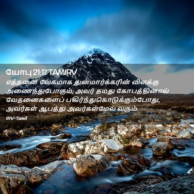 Picture 02 - யோபு 21:17 TAMIRV - எத்தனை வேகமாக - Bible Verse Picture