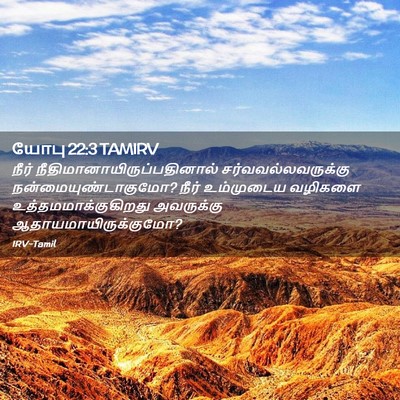 Picture 02 - யோபு 22:3 TAMIRV - நீர் - Bible Verse Picture