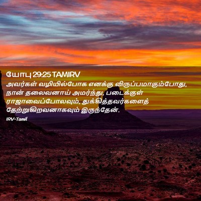 Picture 02 - யோபு 29:25 TAMIRV - அவர்கள் - Bible Verse Picture