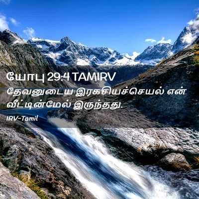Picture 02 - யோபு 29:4 TAMIRV - தேவனுடைய - Bible Verse Picture