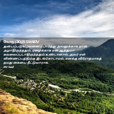 Picture 02 - யோபு 30:25 TAMIRV -  - Bible Verse Picture