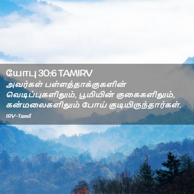 Picture 02 - யோபு 30:6 TAMIRV - அவர்கள் - Bible Verse Picture