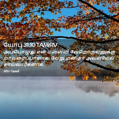 Picture 02 - யோபு 31:10 TAMIRV - அப்பொழுது என் - Bible Verse Picture