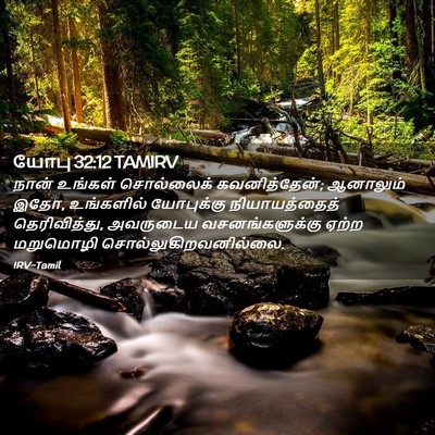 Picture 02 - யோபு 32:12 TAMIRV - நான் உங்கள் - Bible Verse Picture