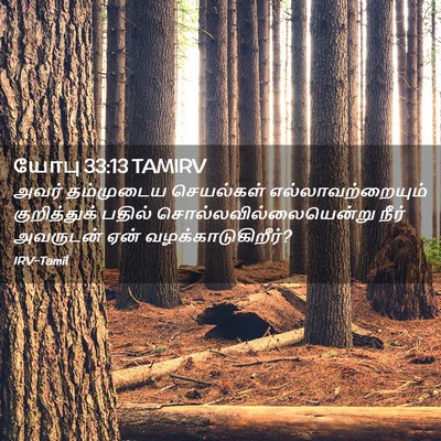 Picture 02 - யோபு 33:13 TAMIRV - அவர் தம்முடைய - Bible Verse Picture