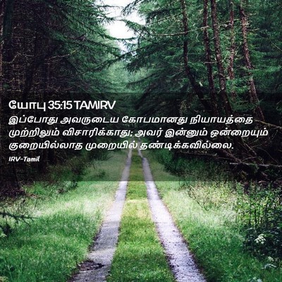 Picture 02 - யோபு 35:15 TAMIRV - இப்போது அவருடைய - Bible Verse Picture
