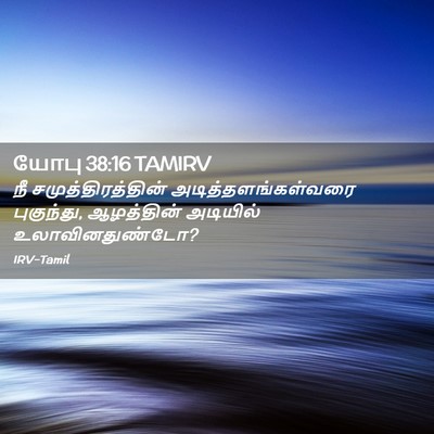 Picture 02 - யோபு 38:16 TAMIRV - நீ சமுத்திரத்தின் - Bible Verse Picture