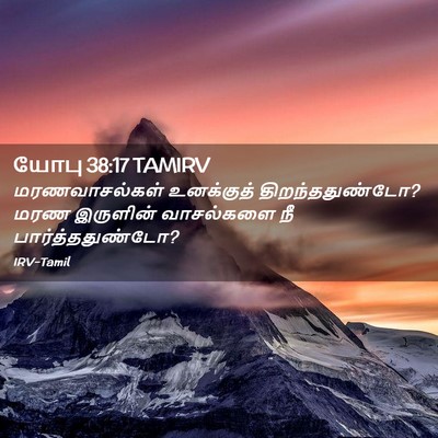 Picture 02 - யோபு 38:17 TAMIRV - மரணவாசல்கள் - Bible Verse Picture