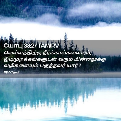 Picture 02 - யோபு 38:27 TAMIRV - வெள்ளத்திற்கு - Bible Verse Picture