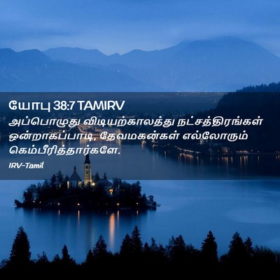 Picture 02 - யோபு 38:7 TAMIRV - அப்பொழுது - Bible Verse Picture