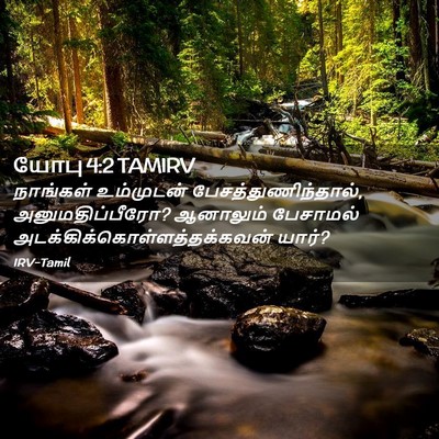 Picture 02 - யோபு 4:2 TAMIRV - நாங்கள் உம்முடன் - Bible Verse Picture