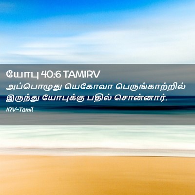 Picture 02 - யோபு 40:6 TAMIRV - அப்பொழுது யெகோவா - Bible Verse Picture