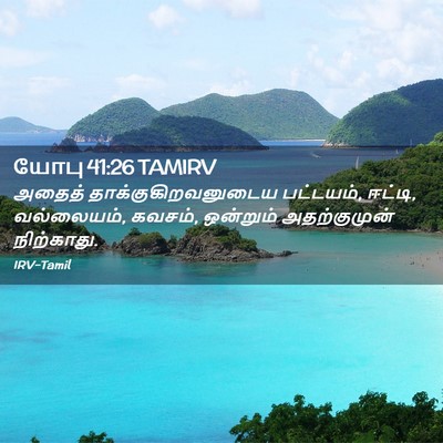 Picture 02 - யோபு 41:26 TAMIRV - அதைத் - Bible Verse Picture
