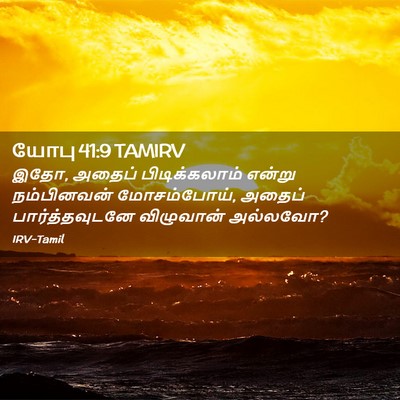 Picture 02 - யோபு 41:9 TAMIRV - இதோ, அதைப் - Bible Verse Picture