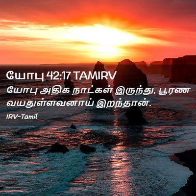 Picture 02 - யோபு 42:17 TAMIRV - யோபு அதிக நாட்கள் - Bible Verse Picture