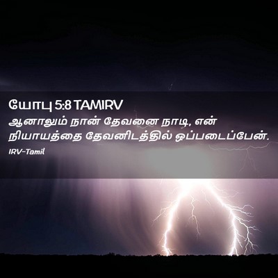 Picture 02 - யோபு 5:8 TAMIRV - ஆனாலும் நான் - Bible Verse Picture