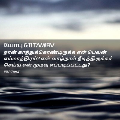 Picture 02 - யோபு 6:11 TAMIRV - நான் - Bible Verse Picture