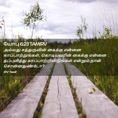 Picture 02 - யோபு 6:23 TAMIRV - அல்லது - Bible Verse Picture