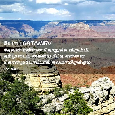 Picture 02 - யோபு 6:9 TAMIRV - தேவன் என்னை - Bible Verse Picture
