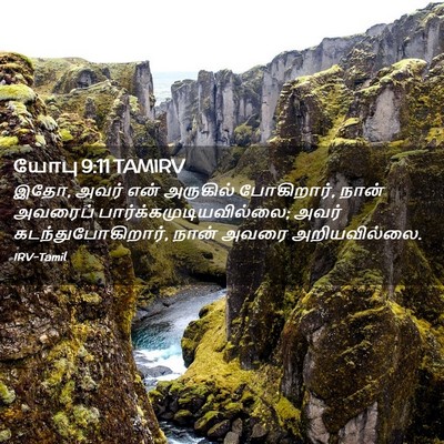 Picture 02 - யோபு 9:11 TAMIRV - இதோ, அவர் என் - Bible Verse Picture