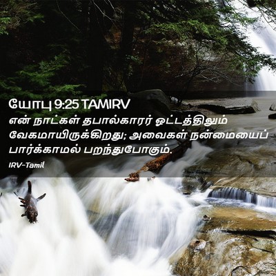 Picture 02 - யோபு 9:25 TAMIRV - என் நாட்கள் - Bible Verse Picture