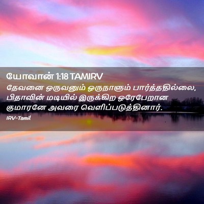 Picture 02 - யோவான் 1:18 TAMIRV - தேவனை ஒருவனும் - Bible Verse Picture