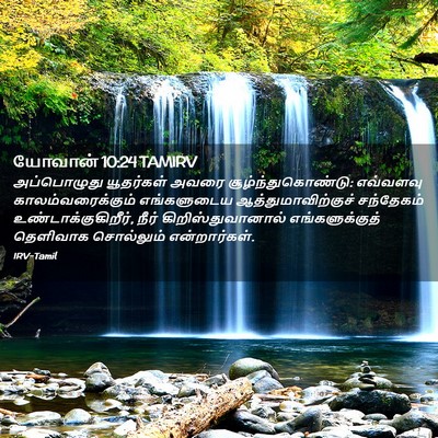 Picture 02 - யோவான் 10:24 TAMIRV - அப்பொழுது - Bible Verse Picture