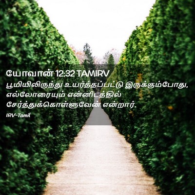 Picture 02 - யோவான் 12:32 TAMIRV - பூமியிலிருந்து - Bible Verse Picture