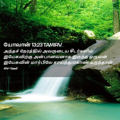 Picture 02 - யோவான் 13:23 TAMIRV - அந்தச் நேரத்தில் - Bible Verse Picture