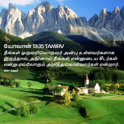 Picture 02 - யோவான் 13:35 TAMIRV - நீங்கள் - Bible Verse Picture