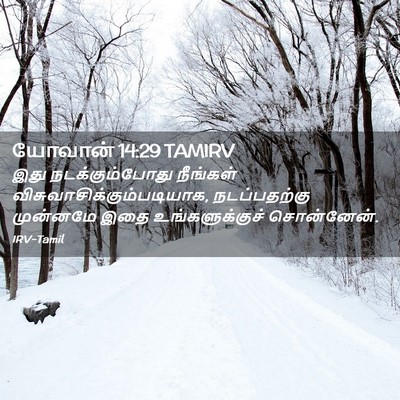Picture 02 - யோவான் 14:29 TAMIRV - இது நடக்கும்போது - Bible Verse Picture