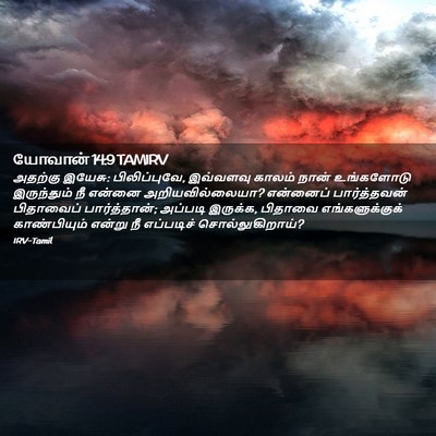 Picture 02 - யோவான் 14:9 TAMIRV - அதற்கு இயேசு: - Bible Verse Picture