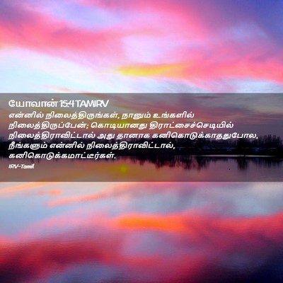 Picture 02 - யோவான் 15:4 TAMIRV - என்னில் - Bible Verse Picture