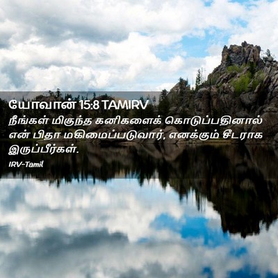 Picture 02 - யோவான் 15:8 TAMIRV - நீங்கள் மிகுந்த - Bible Verse Picture