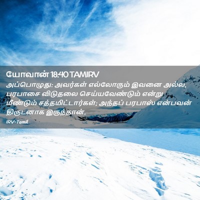 Picture 02 - யோவான் 18:40 TAMIRV - அப்பொழுது: - Bible Verse Picture