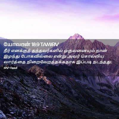 Picture 02 - யோவான் 18:9 TAMIRV - நீர் எனக்குத் - Bible Verse Picture
