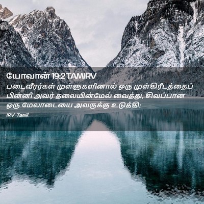 Picture 02 - யோவான் 19:2 TAMIRV - படைவீரர்கள் - Bible Verse Picture